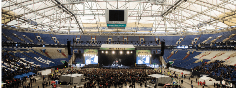 Brickstation vid en arena i Kanada